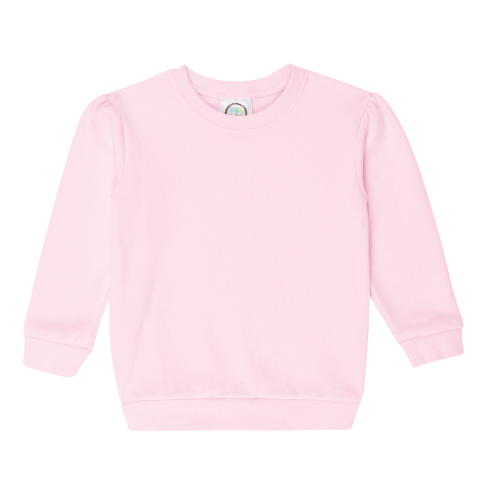 Blank Girl's Puff Sleeve Sweatshirt